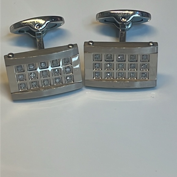 DAVID DONAHUE DIAMOND CUFFLINKS - Picture 7 of 11